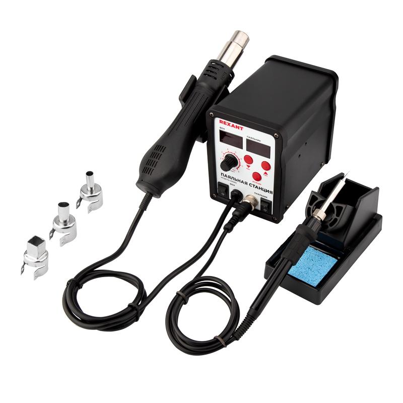 

Паяльник Rexant 2 V1 Паяльник с термофеном и цифровым дисплеем 150-500 c 12-0721