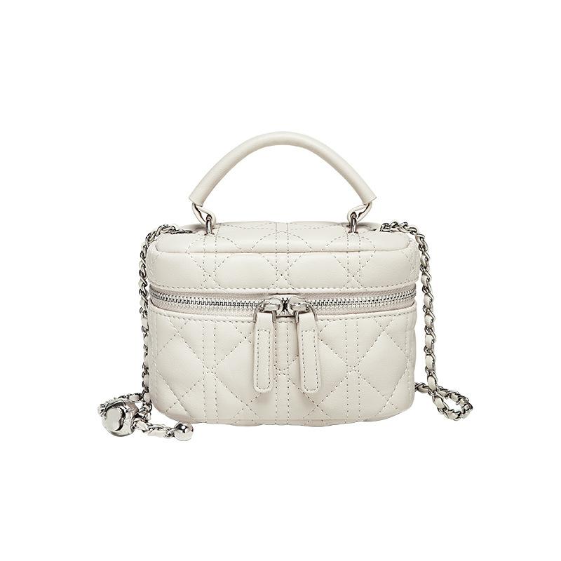 Qiao Lady Bag Autumn Winter Fashion New Single Shoulder Bag High-end Small Square Bag Versatile Niche Crossbody Genuine Leather Women's Bag