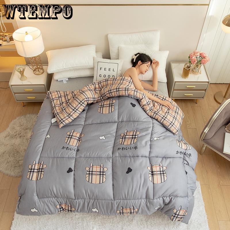 Luxurious Checkered Queen Comforter Set - Stain Resistant, Soft Microfiber, Lightweight, Breathable, Easy Care For All Seasons