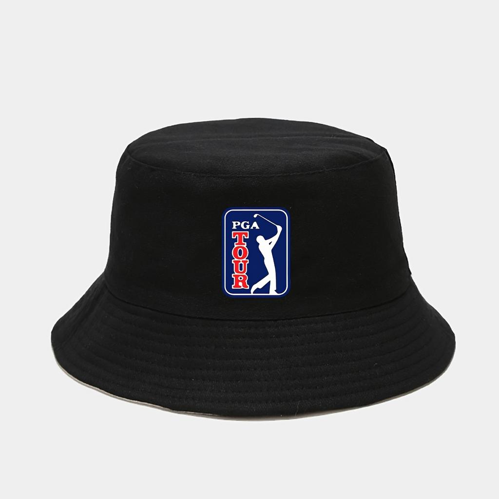 Golf Bucket Hat for Men Women Breathable Foldable Sun Cap with PGA Tour Logo Perfect for Outdoor Sports Travel Golf Enthusiasts