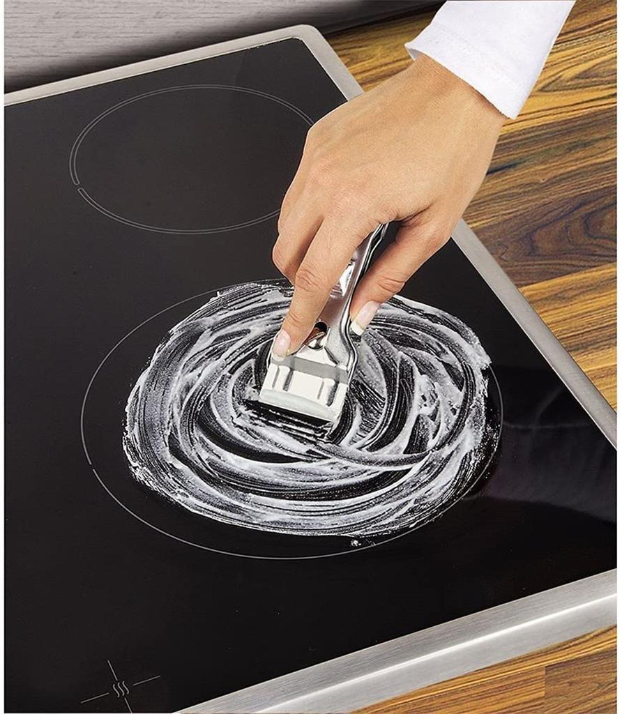 Glass Multifunction Cleaning Tool Ceramic Stove Hob Scraper Cleaner Remover with Blades Kitchen Household Decontamination Shovel