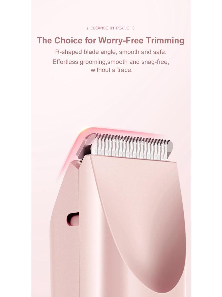 Double-Head Electric Epilator - Women's Intimate Shaver for Pubic Hair Removal
