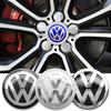 FD02-4Pc 56mm  Car Wheel Center Hub Caps Badge Sticker Accessories For VW Golf Polo Passat Touran Jetta Accessory