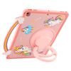 Tablet Case For iPad 10.2 (2021)/(2020)/(2019)/Air 10.5 inch (2019) Handle Rotating Kickstand Unicorn Silicone Cover