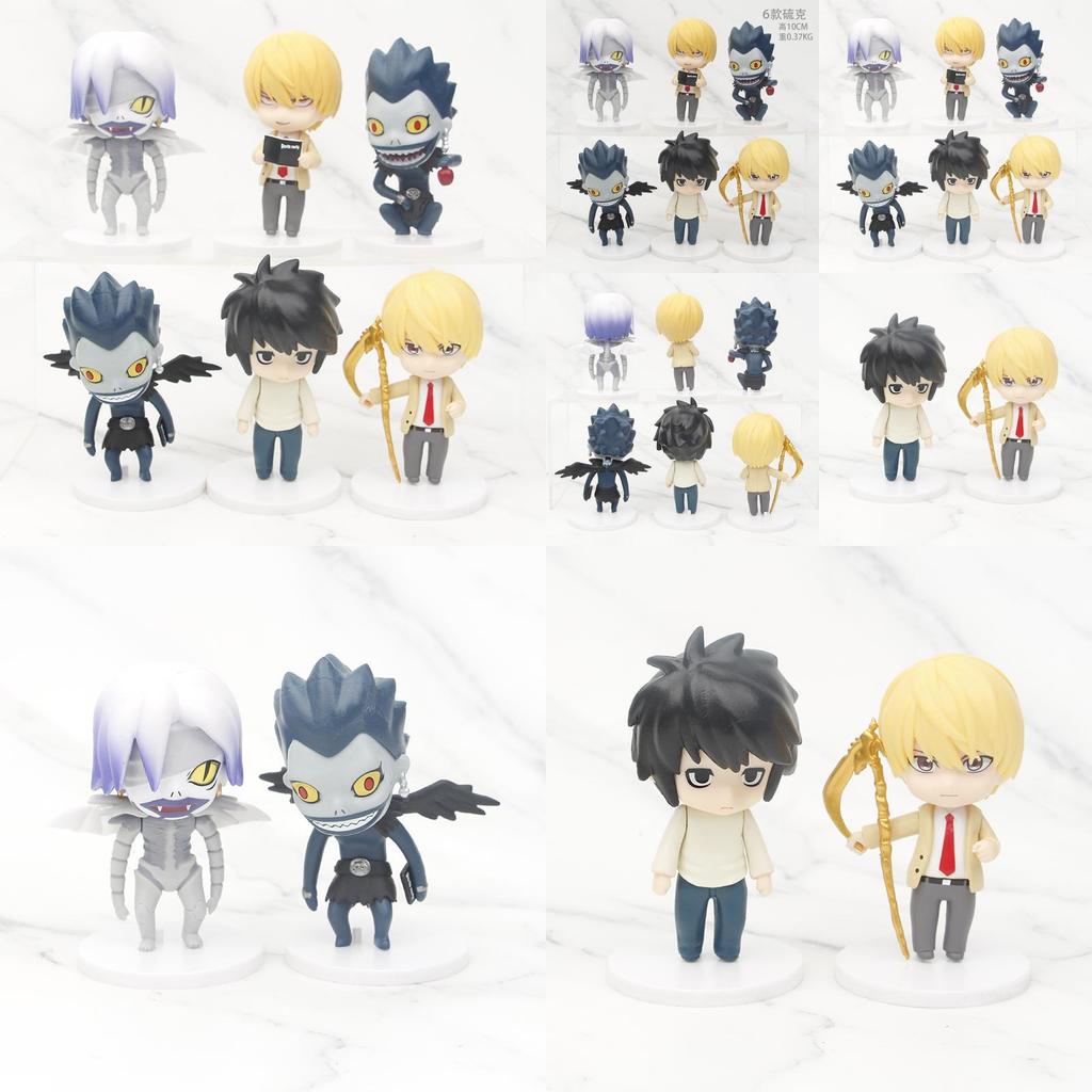 Death Note Zestaw Figurek Akcji Szczegółowe Modele PCV z L Light Ryuk Rem Kolekcjonerskie Figurki