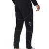 Mens Winter Cycling Pants Thermal Fleece Lined Outdoor Bike Riding Trousers With Reflective Stripes Black Green