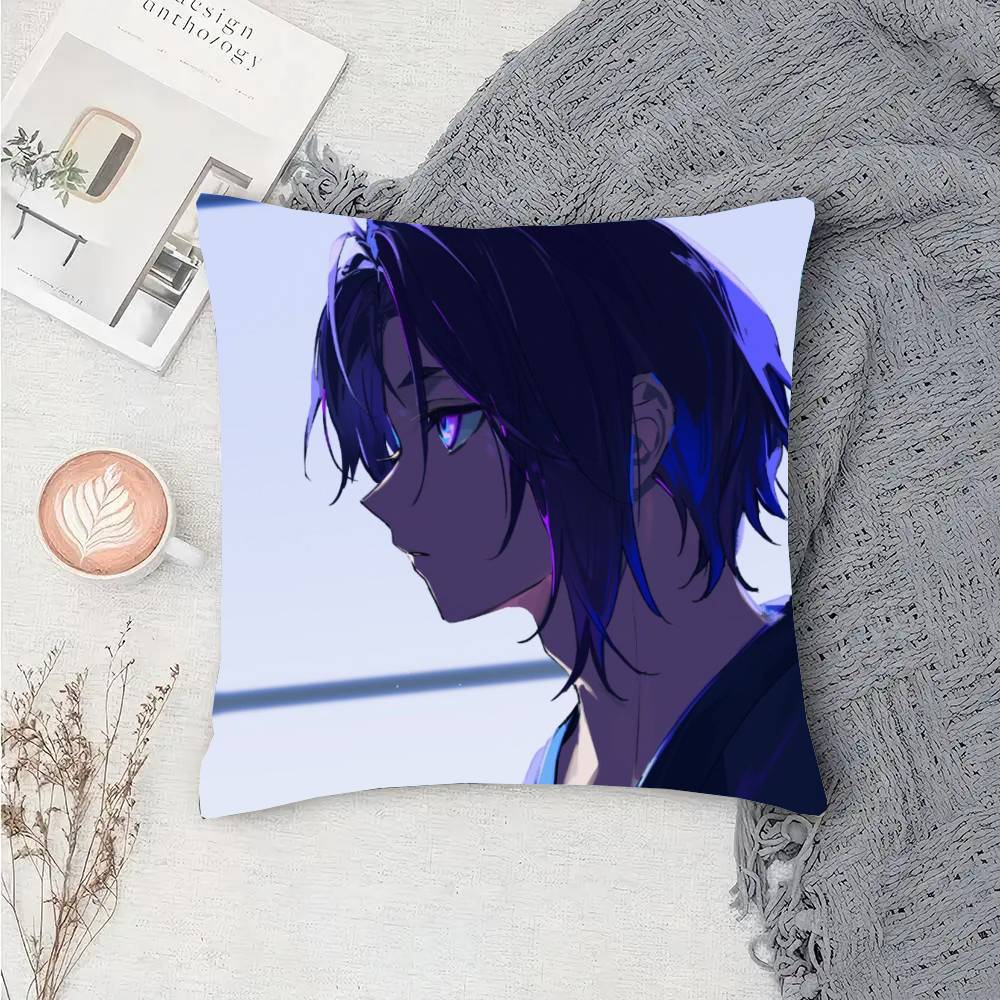 Reo Mikage Anime Blue Lock Pillow Case Sofa Cushion Cover Room Home Decoration
