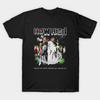Men Black Print T-shirt How High No-Cut Heat Transfer Print Cotton Tshirt