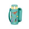 Vacuum Insulated Straw Bottle, 410ml, Green/Yellow, for Kids, Perfect for School or Kindergarten, FJV-400FDS G-Y