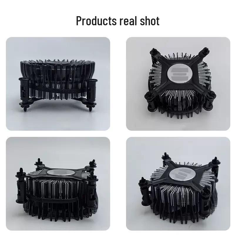 12th Gen LGA1700 Silent CPU Cooler: Aluminum Core, 4-Wire Fan with Temperature Control