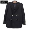 J.PRESS Excellent Condition PEPPIN MERINO Wool Double-breasted Navy Blazer Jacket with Gold Buttons, Men's Black, Size 36, 2024AW Jacket 36 blackUsed
