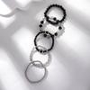 Pack of 5 Fashionable Crystal Bead Bracelet Elegant Crystal Bead Bracelets Perfect for Everyday Wear Gatherings