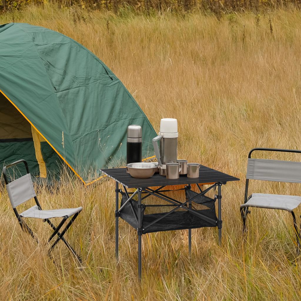Outdoor Folding Camping Table W/ Storage Bag, Portable for Garden Beach Picnic