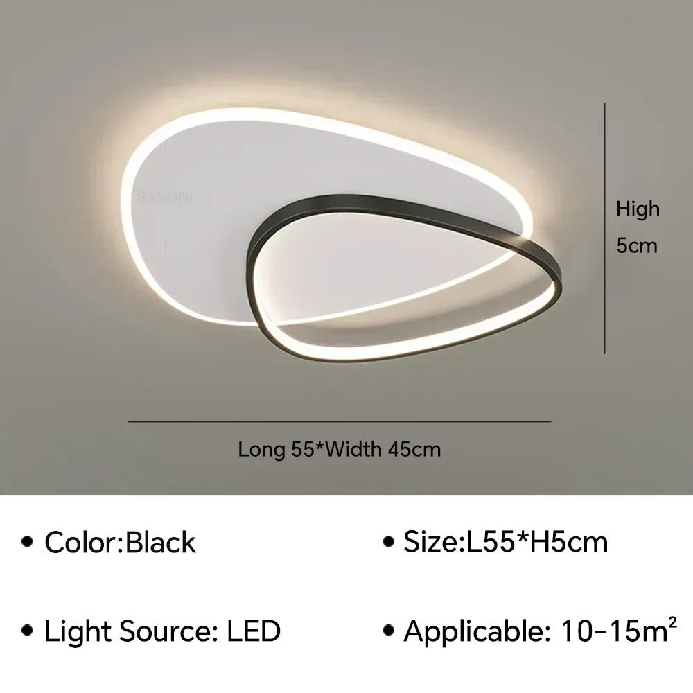 Moderní LED stropní svítidlo pro ložnici, obývací pokoj, jídelnu, chodbu, pracovnu, balkon, lustr, lustr, svítidlo, vnitřní domácí dekorace