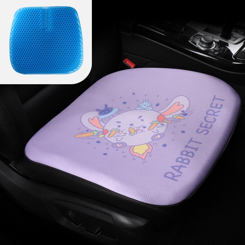 Cartoon Style Gel Car Seat Cushion – Universal Four-Season Chair Pad for Office and Furniture