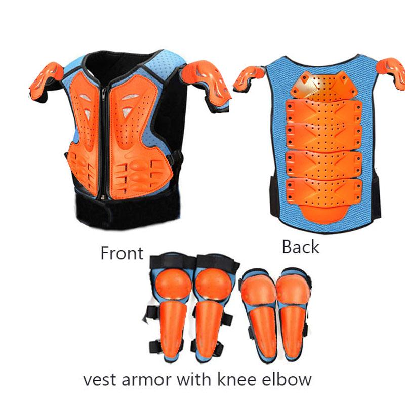Kids Full Body Armor Motocross Off-Road Protective Vest Suit Anti-Impact with Knee & Elbow Guards for Boys And Girls 4-13 Years