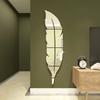 3D Dancing Feathers Mirror Wall Stickers DIY Art Atmosphere Home Shining Wall Stickers House Decoration Living Room Decoration