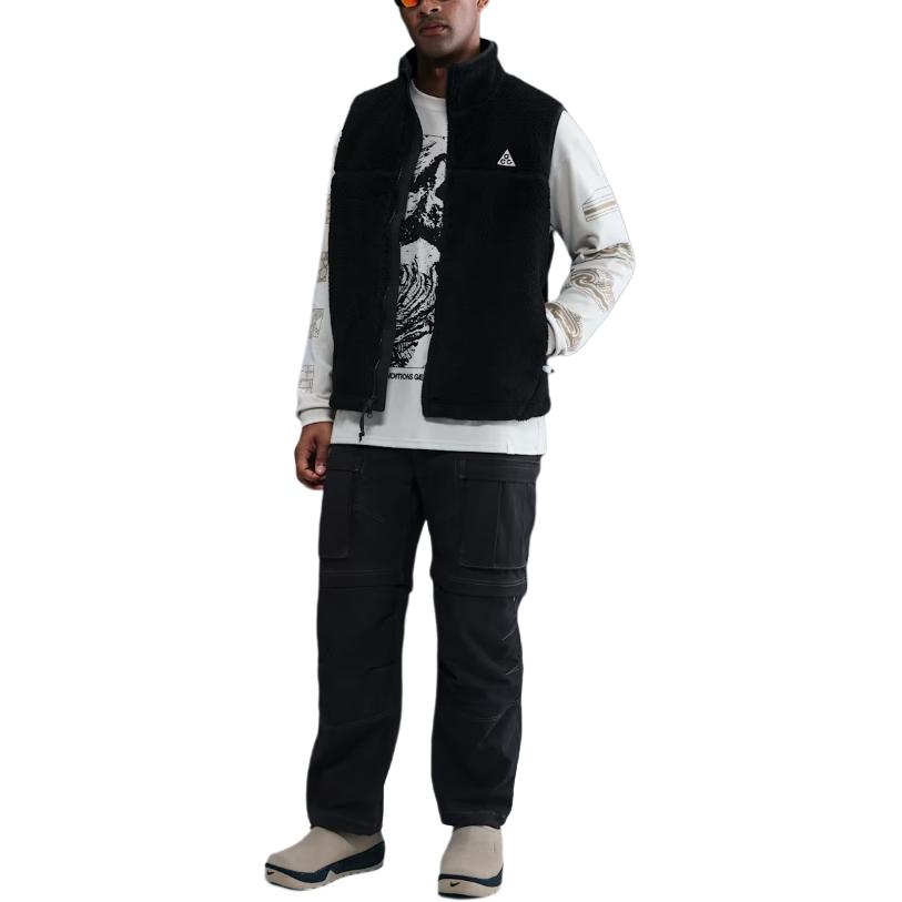Nike ACG FW25 Therma-FIT ADV Comfortable Soft Loose Solid Color Stand Collar Vest Men Vest HV1111-010