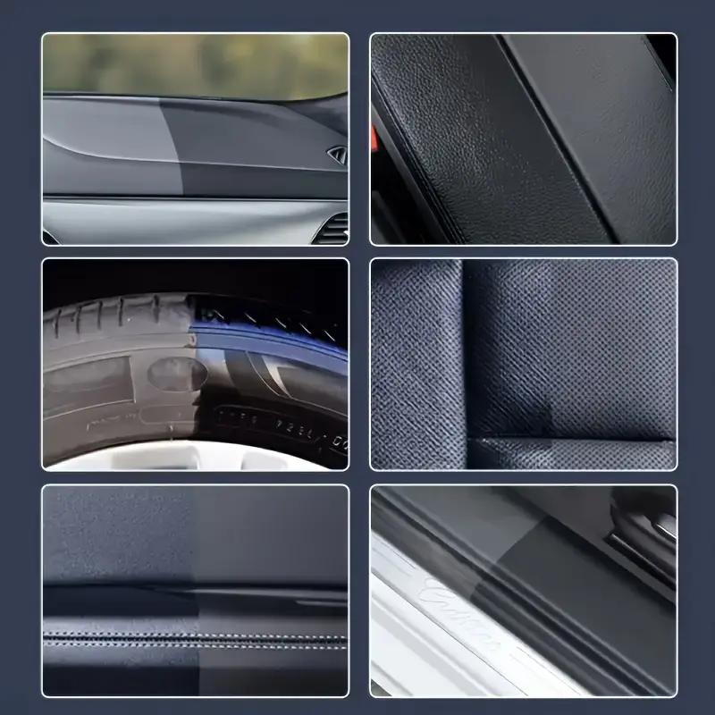 Car Plastic Polish Wax, Plastic Renewal Cream,Can Repair Car Interiors,Tires,and Exterior Plastic Parts Renovation,Repair Effect