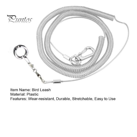Bird Traction Rope Parrot Leash Easy To Use Stretchable Wear-resistant Elastic Detachable Towing Harness Lightweight Flying Training for Walk Pets