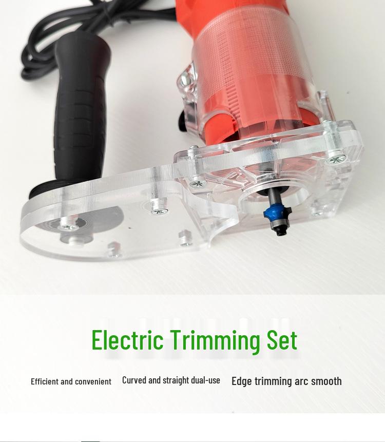 Portable Electric Curve Trimmer for Irregular Edge Chamfering and PVC Edge Banding In Woodworking