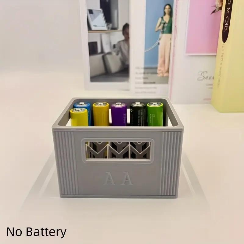Stackable 3D-Printed Battery Storage Box for AA/AAA, 30/20 Compartment Large Capacity Home Organizer & Gift
