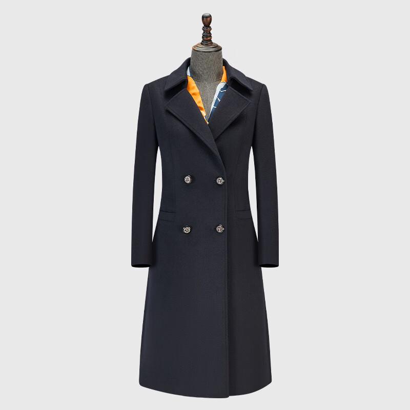 

Women s Professional Wool Blend Mid-length Overcoat 4XL