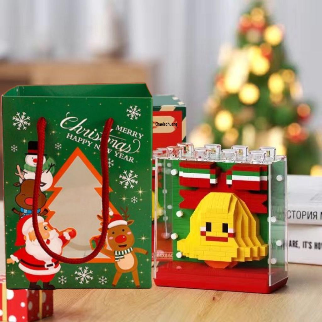 LEGO-Compatible Christmas Building Blocks: Santa Claus, Snowman, and Christmas Tree Figurines for Kids