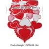 Hollow-Out Hearts Dining Tables Mat Reusable Red Love Heart Pattern Table Runners Multi-Purpose for Romantic Events Engagements