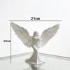 3D-gedrucktes Engel-/Göttinnen-Ornament, reinweiße Flügel, Schreibtischdekoration, Luxus-Heimdekoration Handwerk & Geschenke