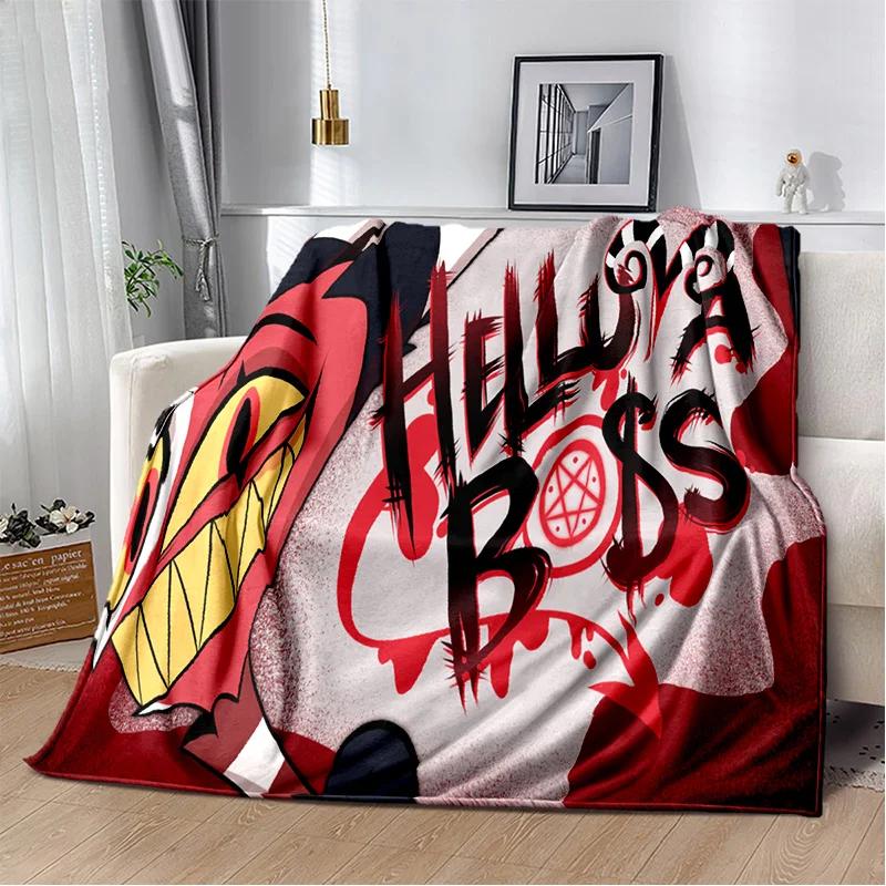 Helluva Boss Blitzo Adult Animation Soft Plush Blanket,Flannel Blanket Throw Blanket for Living Room Bedroom Bed Sofa Picnic Kid