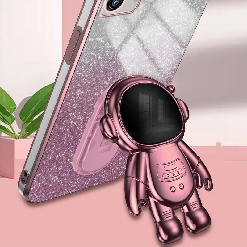 For Motorola Moto G32 4G Case Astronaut Kickstand Glitter Phone Cover