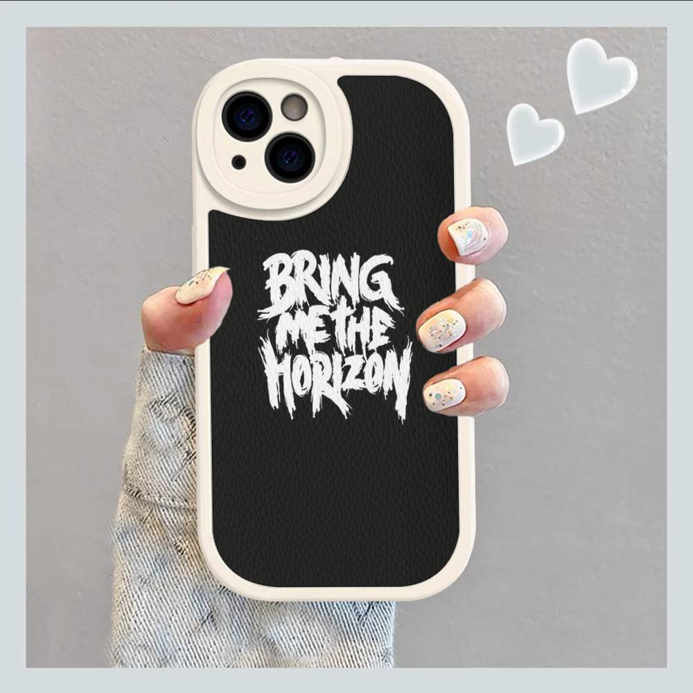 

B-Bring M-Me The B-BMTH H-Horizon Leather Phone Case For IPhone 16 15 14 13 12 11 Pro Max Plus Shockproof Cover iPhone 14pro max