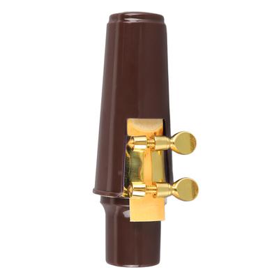 Alto Saxophone Mouthpiece Kit Sax Cover Ligature Reed Instrument Accessories for Replacement Brown