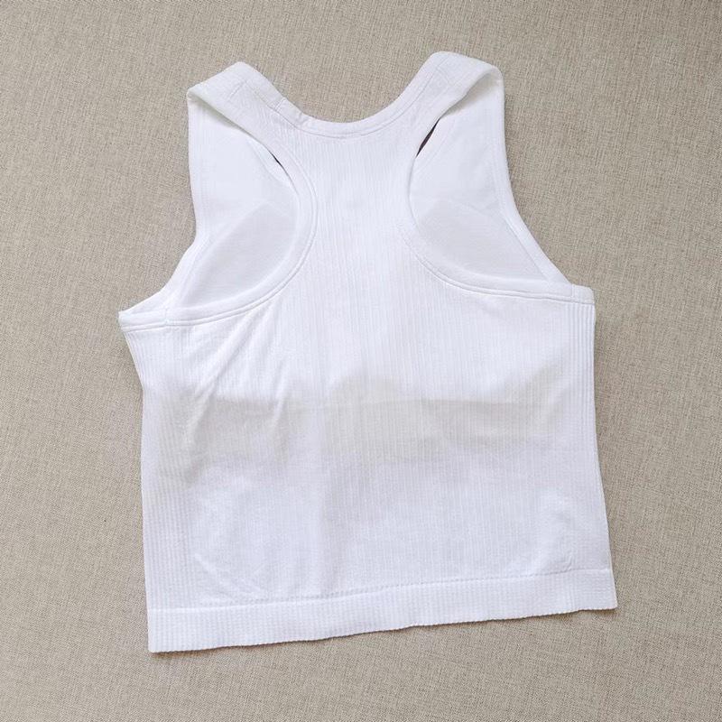 EBB TO STREET Women's Racerback Yoga Tank Top with Chest Pad - Summer Fitness Tight Fit
