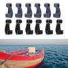 6 Pcs Kayak J Shape Hooks Bungee Hooks Plastic Snap Fasten Rope Hooks Clip for Kayaks Canoes Paddle Board Rowing