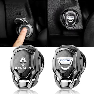 1 Stück Auto Ein-Klick Startknöpfe Schutzabdeckung Für Dacia Koleos Clio Laguna 2 Megane 2 3 Duster Logan Captur