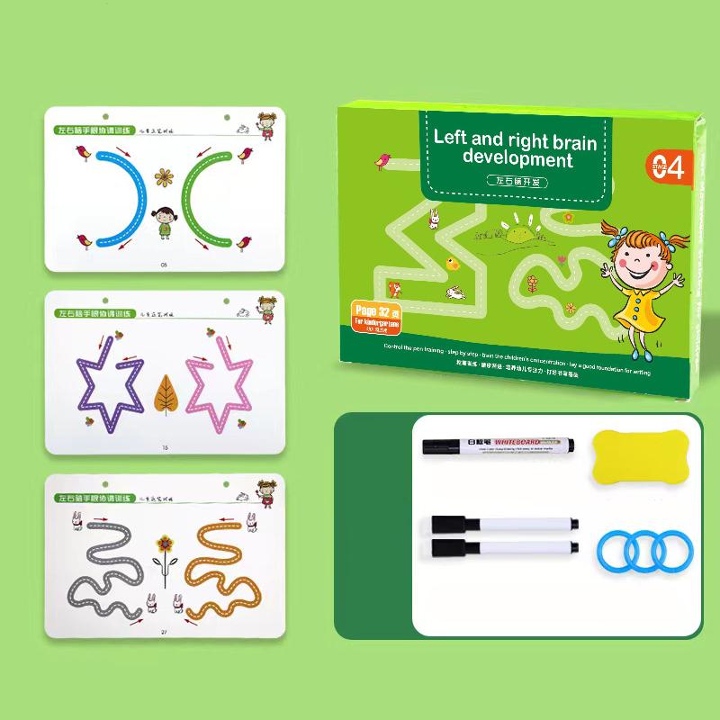 Zabawki Montessori do matematyki Tablet do rysowania z pisakiem Trening kontroli dłoni Gra w dopasowywanie matematyczne Książka Zabawki edukacyjne do nauki Dla dzieci