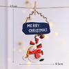 Festive Christmas Scene Decor Resin Hanging Tags Holiday Gift Accessories Tree