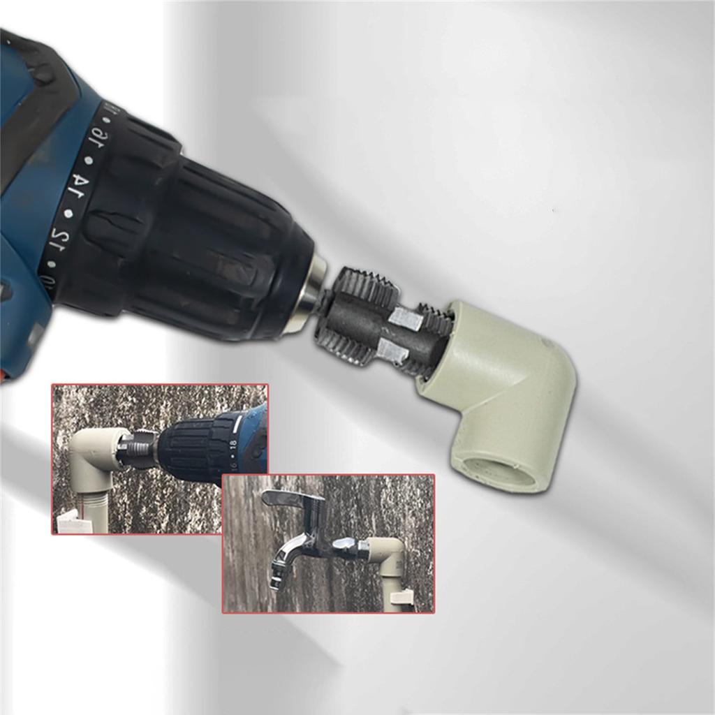 Outil de filetage de tuyaux PVC pour perceuse électrique Ensemble de fileteuse de tuyaux PVC compact Outil de filetage pour une installation de tuyaux efficace