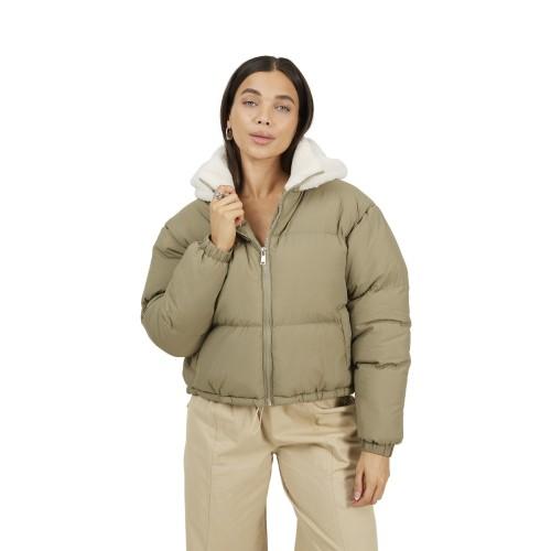 BRAVE SOUL Womens/Ladies Anise Crinkled Taslan Oversized Puffer Jacket