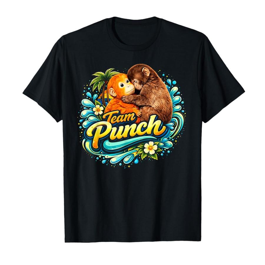 

Retro Adorable Cute Baby Monkey Punch T-shirt For Men Women 100% Cotton T Shirts Short Sleeve Tops 0311-1 - Men s Summer Cott... S разноцветный