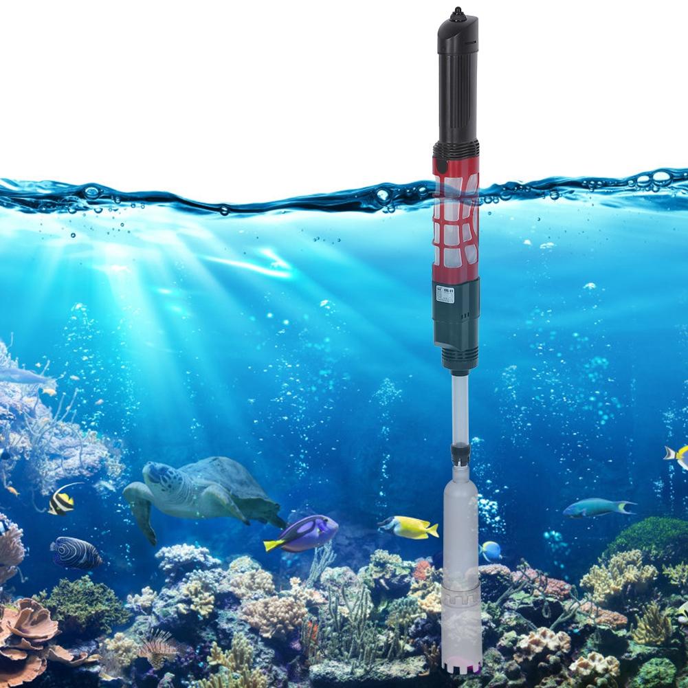 -01 Plugging In Automatic Electric Aquarium Water Changer Fish Droppings Sludge Extractor Gravel Cleaner