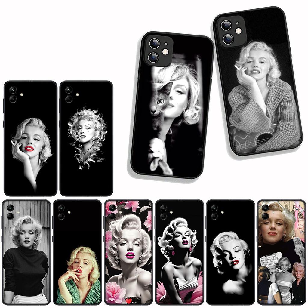 Funda Coque Cover for Samsung Galaxy S25 S23 S22 S24 FE Ultra S10 Plus A05 A06 A15 A16 A26 A35 S10E Case M-Marilyns M-Monroes