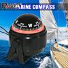 Kugelform Bootskompass Fahrzeugnavigation Autokompass mit Zifferblatt Meer Schwenkbar Marine Bootskompass Schwarz/Weiß für Außenbereich