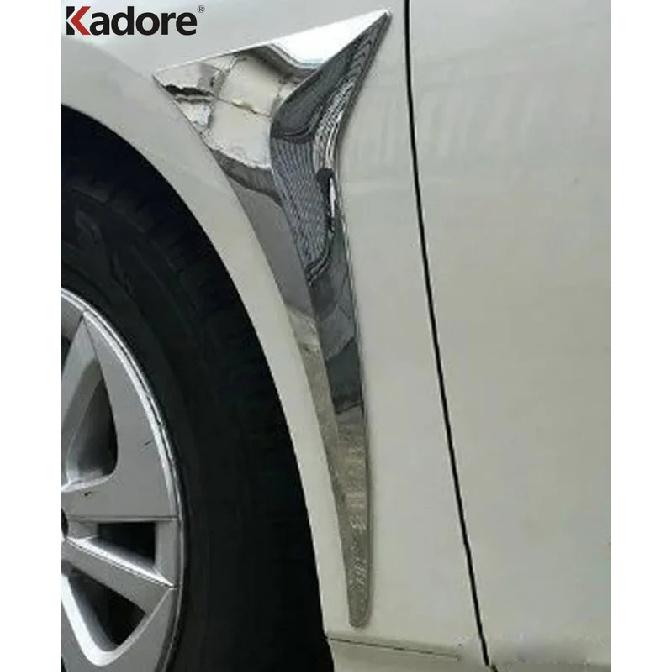 Front Side Fender Air Vent Trim For Toyota Prius 2016 2017 2018 Chrome Car Side Wings Covers Molding Garnish Trims Accessories