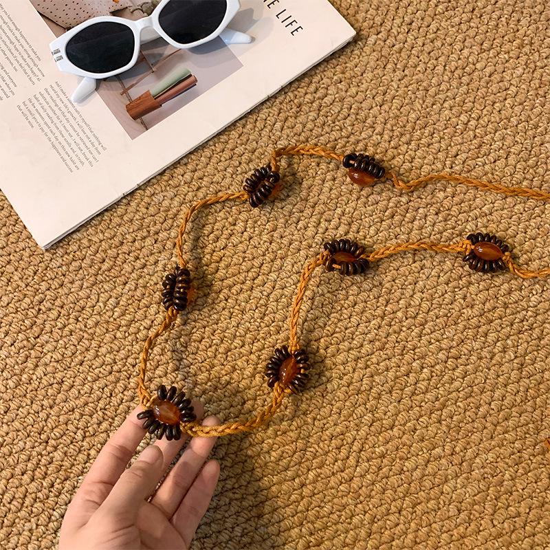 Retro Ethnic Hand-woven Waist-cinching Belt for Dresses