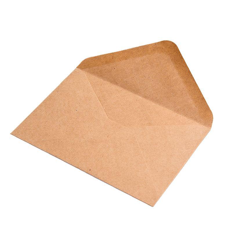 High-Quality Retro Kraft Paper Envelopes for Postcards and Greeting Cards - Western Style