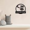 Personalized Golf Flying Disc Metal Sign Wall Mounted Iron Birthday Gift Sports Fan