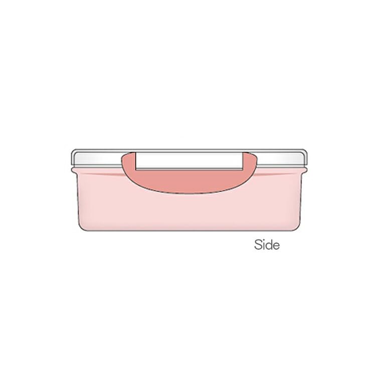 Dick Bruna Square Miffy Lunch 054382 Box, 270ml, Pink,